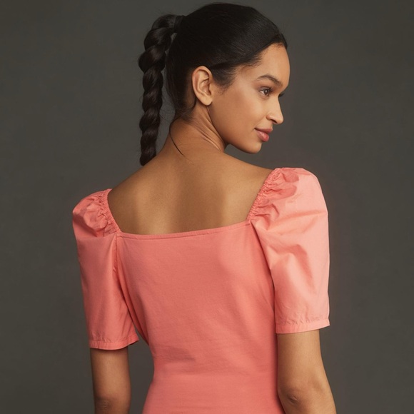 Anthropologie Puff-Sleeve Wrap Top - Picture 11 of 12